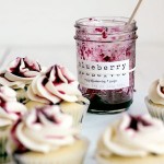 Blueberry Cupcakes with Honey Buttercream