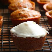 Filled Carrot Cake Cupcakes with Cream Cheese Frosting