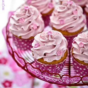 Raspberry Cupcakes with Raspberry Swiss Meringue Buttercream