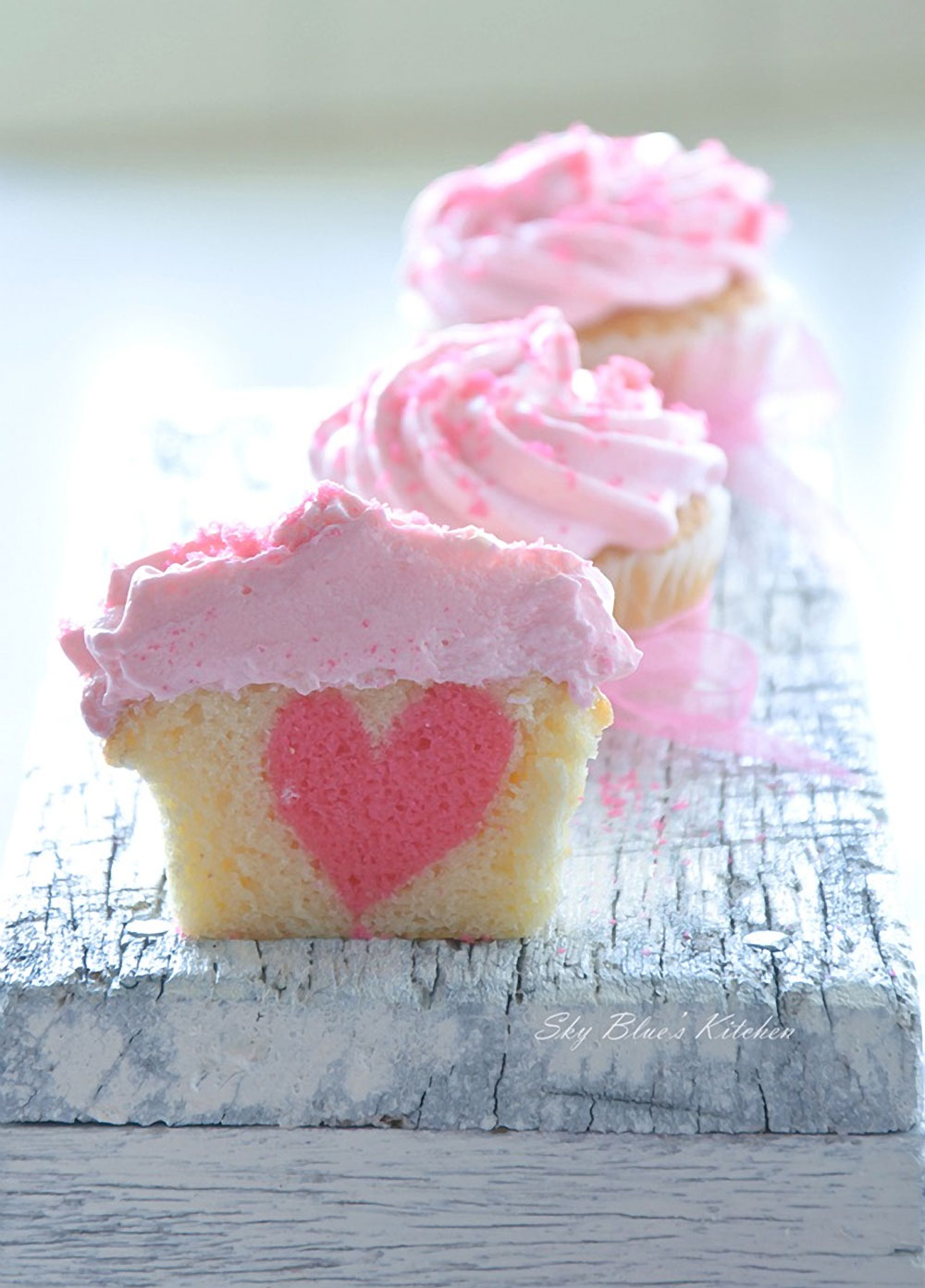 Vanilla Heart Cupcakes