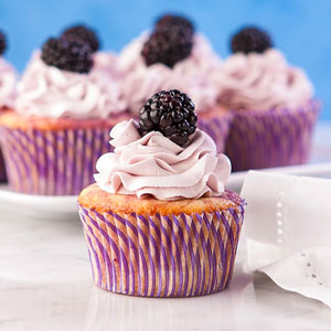 Blackberry Lemon Cupcakes Gluten Free