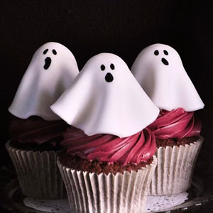 Haunted Black Forest Cupcakes