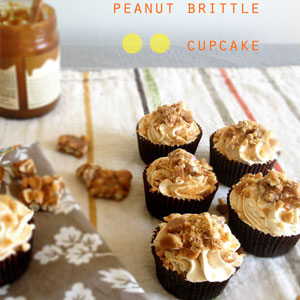 Peanut Brittle Cupcakes