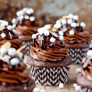 Rocky Road Cupcake, recipe, baking, cupcakes, daily, blog, devils food, cake, frosting, chocolate