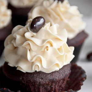 Dark Chocolate Mocha Cupcakes