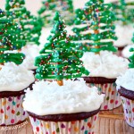 Chocolate, Christmas Tree, Cupcakes, Cream Cheese Frosting, baking, recipe, festive, season