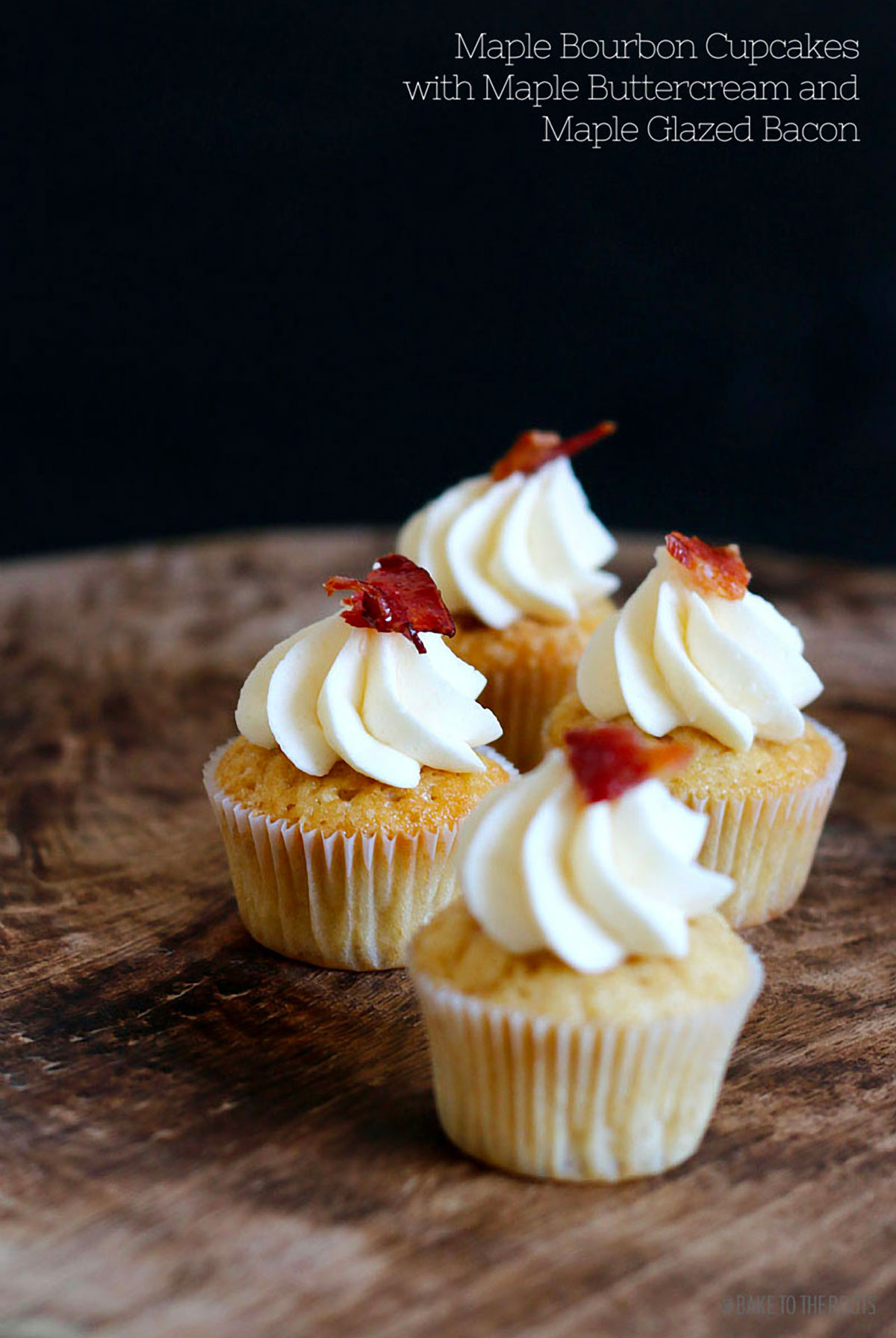 (Mini) Maple Bourbon Cupcakes with Maple Buttercream