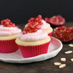 almond, pomegranate, cupcake, recipe, baking, dessert, food