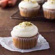 Carrot Cupcakes with Cream Cheese Mascarpone Frosting