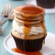 Cinnamon Pancake Cupcakes with Maple Cream Cheese Frosting