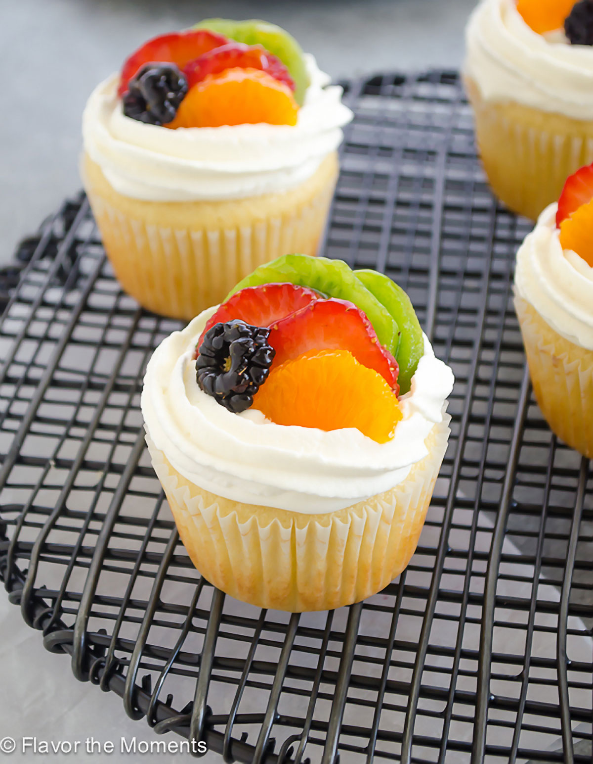 Fruit Tart Vanilla Cupcakes