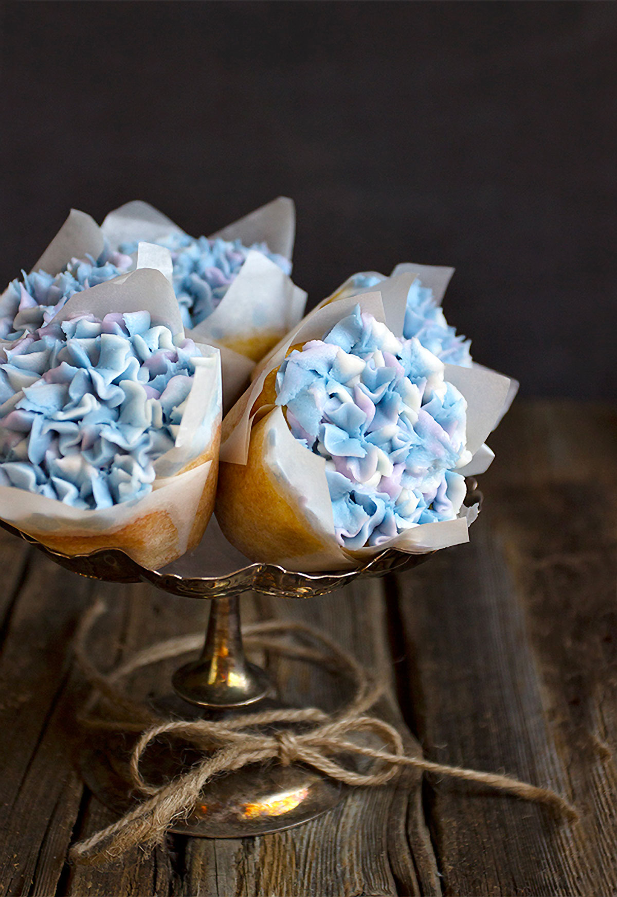 Hydrangea Cupcakes