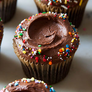 The Best Devil's Food Chocolate Cupcakes