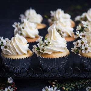 Vanilla Cupcakes with Buttercream Frosting Gluten Free