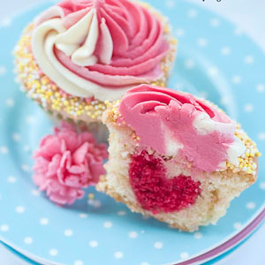 Raspberry Lemon Swirl Cupcakes