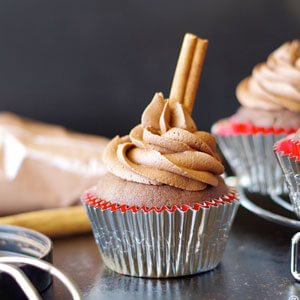 Gluten-Free Mexican Hot Chocolate Cupcakes