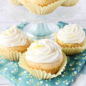 Lemon Poke Cupcakes