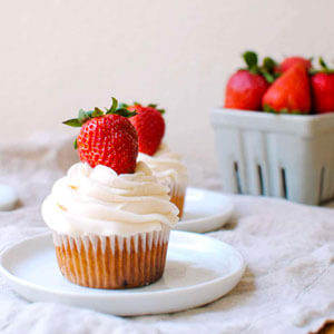 Strawberry Banana Cupcakes